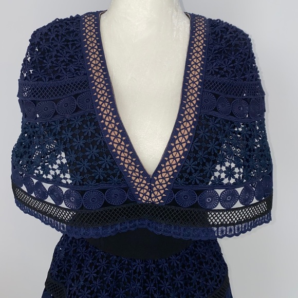 SELF-PORTRAIT Guipure Lace Dress - Picture 3 of 7